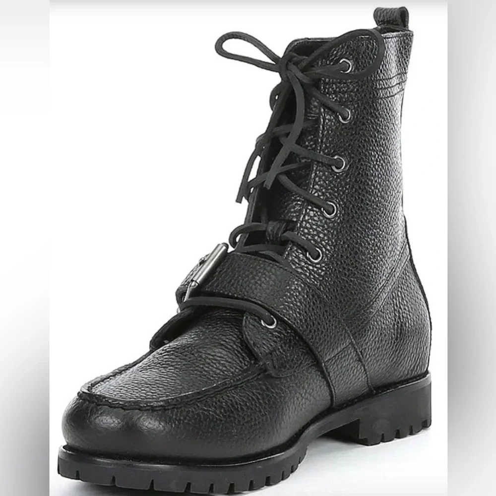 NWOB Polo Ralph Lauren Ranger Leather Buckle Boots